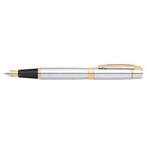 Sheaffer 300 Chrome/Gold Trim Fountain Pen [Medium Nib]