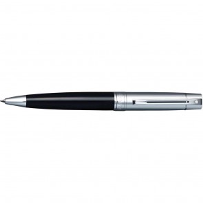Sheaffer 300 Glossy Black/Chrome Cap/Chrome Plated Ballpoint Pen