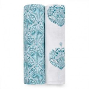 Paisley Teal 2 Pack