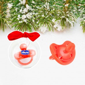 Chicco Physio Soft Red Christmis Soother Limited Edition 1 Pack 