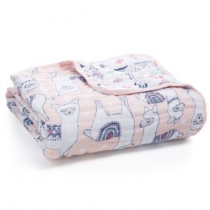 Trail Blooms Pretty Llama Classic Muslin Dreamblanket by Aden and Anais