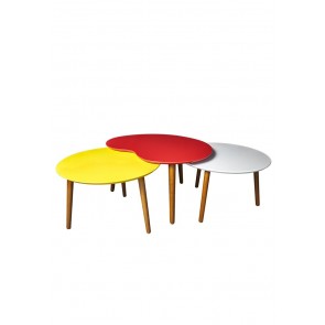 6ixty Palate Round Table Yellow