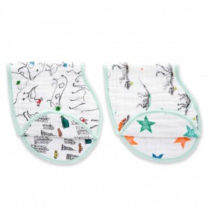 Colour Pop Classic Muslin Burpy Bibs 2 Pack by Aden and Anais