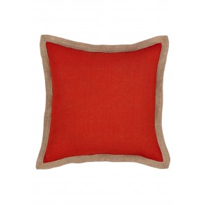 Hampton Linen Red Cushion by J Elliot Home