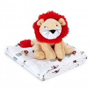 Vintage Circus Cuddly Companion Lion Toy + Swaddle by Aden and Anais