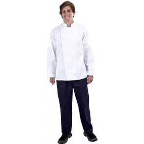 CR Classic White (Fixed Buttons) Long Sleeve Chef Jacket by Global Chef