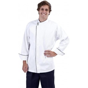 Modern (Black Trim) Long Sleeve Chef Jacket by Global Chef