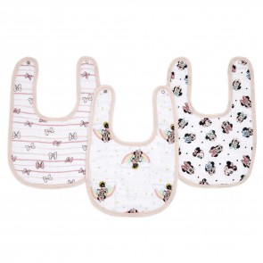 Aden and Anais Disney Minnie 3-pack classic snap bibs