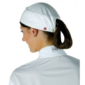 Total Vent Womens White Beanie by Chef Works