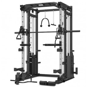 Cortex SM-25 6-in-1 Power Rack with Smith & Cable Machine + BN6 Bench + 100kg Olympic Weight Plate & Barbell Package