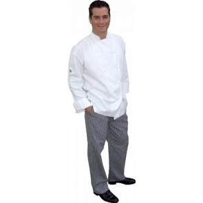 CR Classic White Long Sleeve Chef Jacket by Global Chef