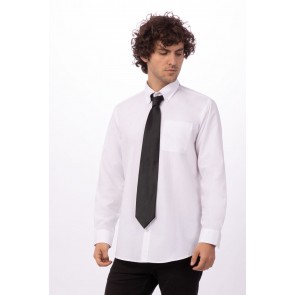 Black Solid Dress Tie by Chef Works