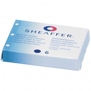 Sheaffer Blue Skrip Ink Fountain Pen Cartridges (6/Box-Shelf Pack)