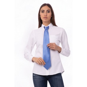 Blue Solid Dress Tie by Chef Works