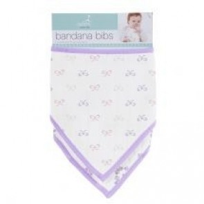 Lavender Lady Muslin Bandana Bibs 2pack - Aden by Aden and Anais