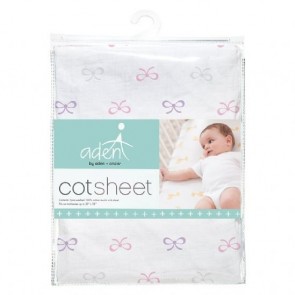Lavender Lady Muslin Fitted Cot Sheet