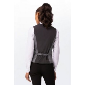 Bridge Women Light Grey Vest by Chef Works