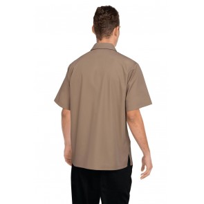 Khaki Cafe Shirt by Chef Works