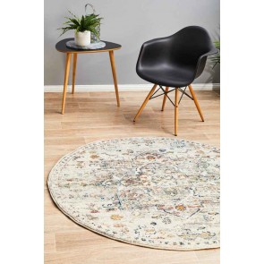Century 911 Silver Round by Rug Culture