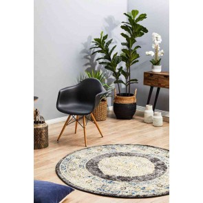 Century 955 Charcoal Round by Rug Culture