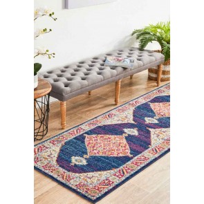 Century 966 Royal Blue Runner by Rug Culture