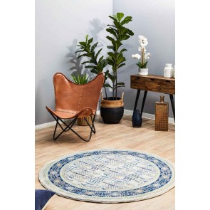 Century 988 Blue Round by Rug Culture