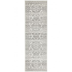 Chrome Addison Silver Runner by Rug Culture