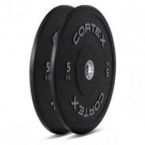 Cortex Pro 150kg Black Series Bumper Plate V2 Package with Toaster Rack