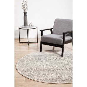 Chrome Addison Silver Round by Rug Culture