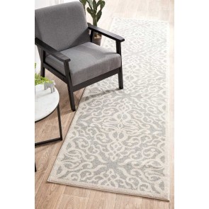 Chrome Lydia Silver Runner by Rug Culture