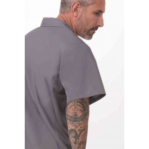Men's Grey Universal Shirt by Chef Works