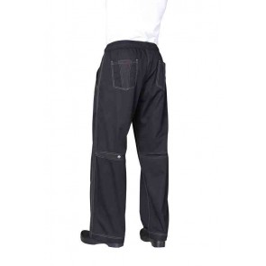 Black Cool Vent Baggy Chef Pants by Chef Works