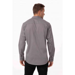 Grey Pilot Mens Shirt by Chef Works