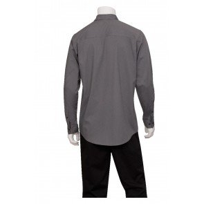Men's Grey Two Pocket Shirt by Chef Works