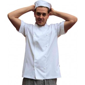 EPIC Light Weight Short Sleeve Chef Jacket  White by Global Chef