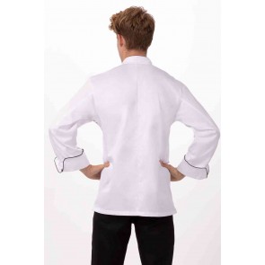 Monte Carlo White 100% Cotton Chef Jacket by Chef Works  