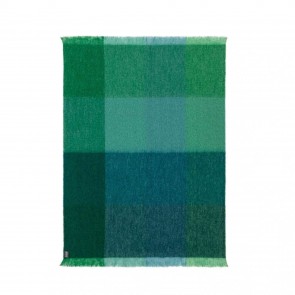 Emerald Mohair Throw Rug by St Albans