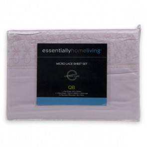 Essentially Home Living Micro Lace King Sheet Set