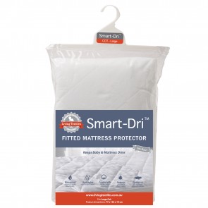 Smart-Dri Waterproof Large Cot Mattress Protector by Living Textiles