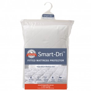 Smart-Dri Waterproof King Single Mattress Protector by Living Textiles