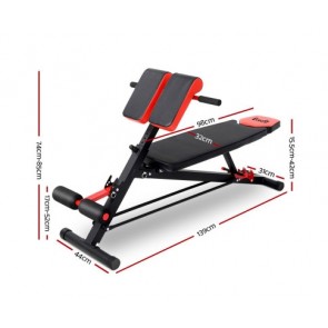 Everfit Adjustable Weight Bench Sit-up Fitness Flat Decline