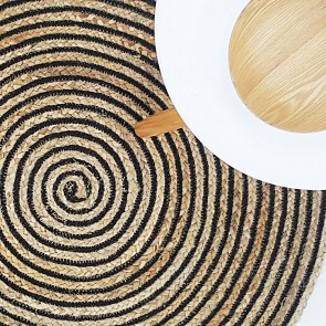 Fab Rugs Orchid Round Jute Rug