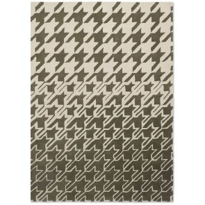 Houndstooth Grey 162804 Rug by Ted Baker 