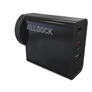 Alldock Tripple USB Wall Charger USB-C Port 1 (30W-PD)