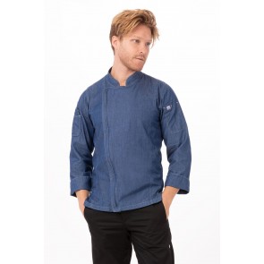 Indigo Blue Gramercy Denim Chef Jacket by Chef Works