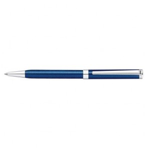 Sheaffer Intensity Engraved Blue Lacquer/Chrome Trim Ballpoint Pen