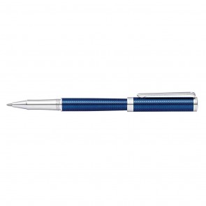 Sheaffer Intensity Engraved Blue Lacquer/Chrome Trim Rollerball Pen