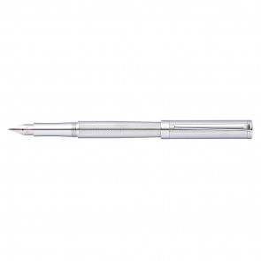 Sheaffer Intensity Engraved Chrome Fountain Pen [Medium Nib]