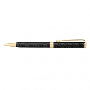 Sheaffer Intensity Engraved Matte Black/Gold Trim Ballpoint Pen