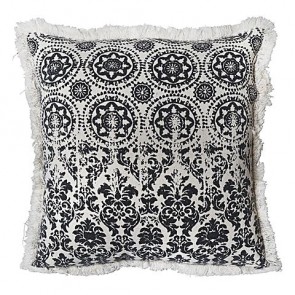 Seamus Charcoal Cushion by J Elliot Home